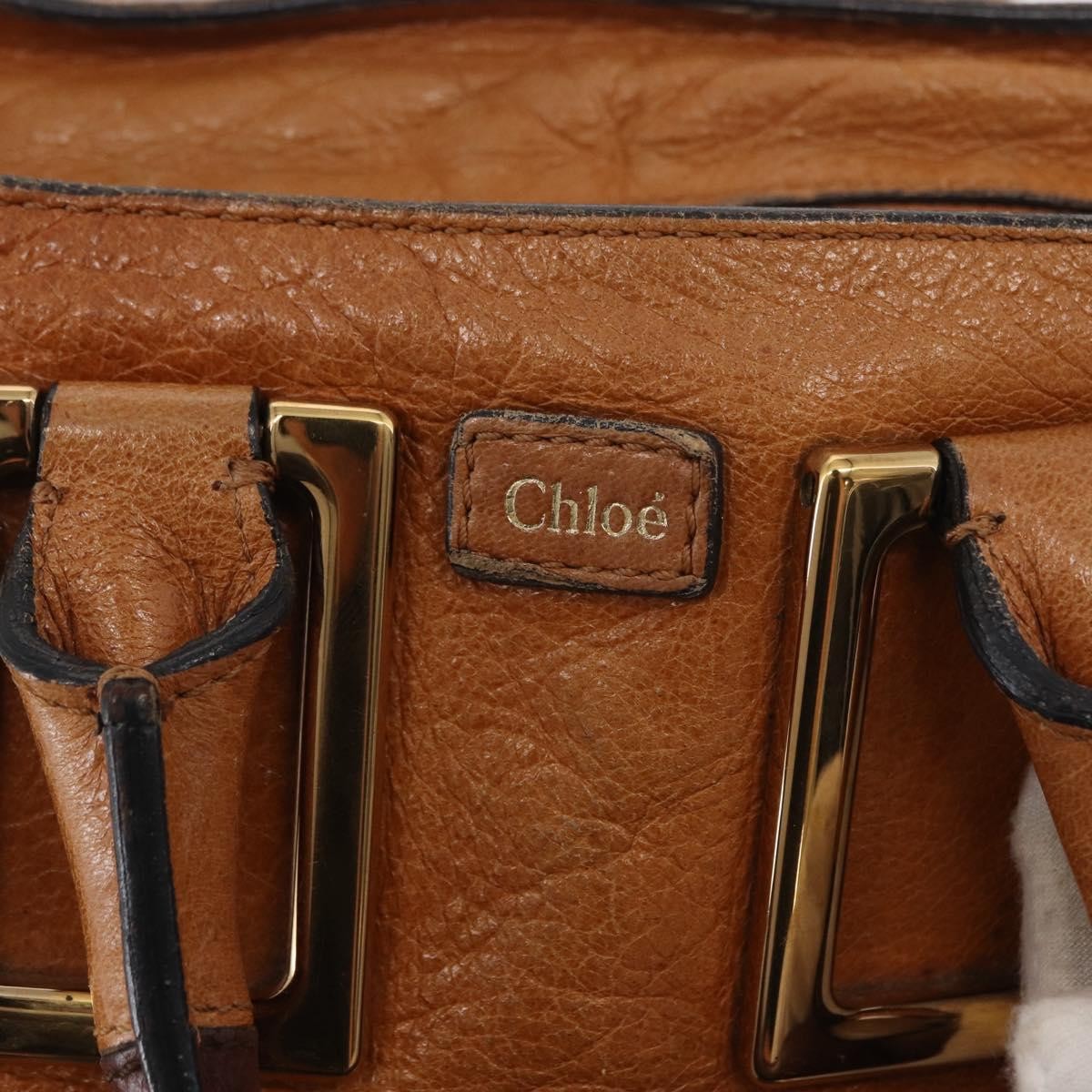 Chloe Ethel Handbag Leather, BROWN, LEATHER, Handbag
