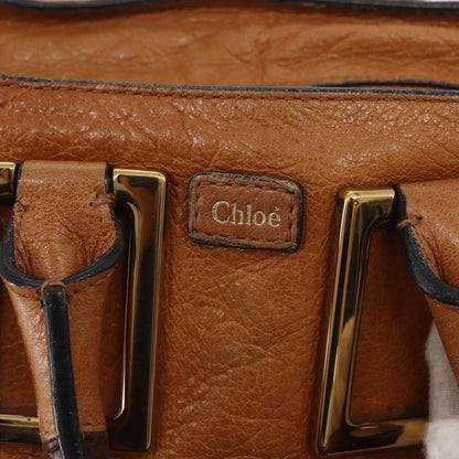 Chloe Ethel Handbag Leather, BROWN, LEATHER, Handbag