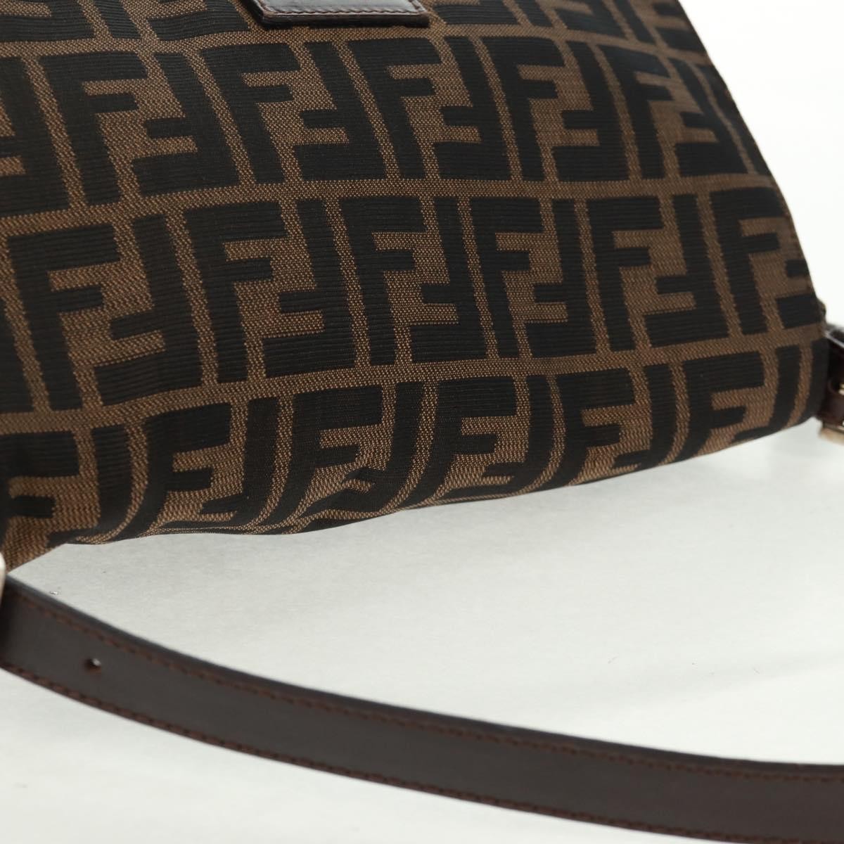 Fendi Mamma Baguette Zucca canvas, BLACK, CANVAS, Shoulder bag