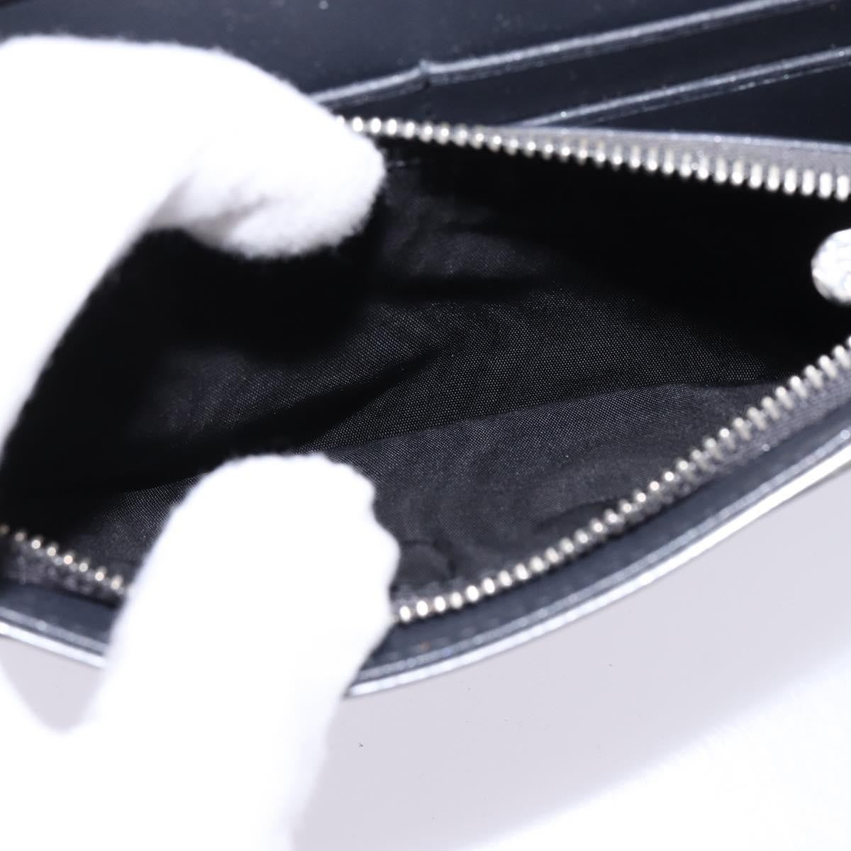 Christian Dior Diorama Wallet on Chain Metallic Distressed Calfskin, SILVER, LEATHER, Wallets