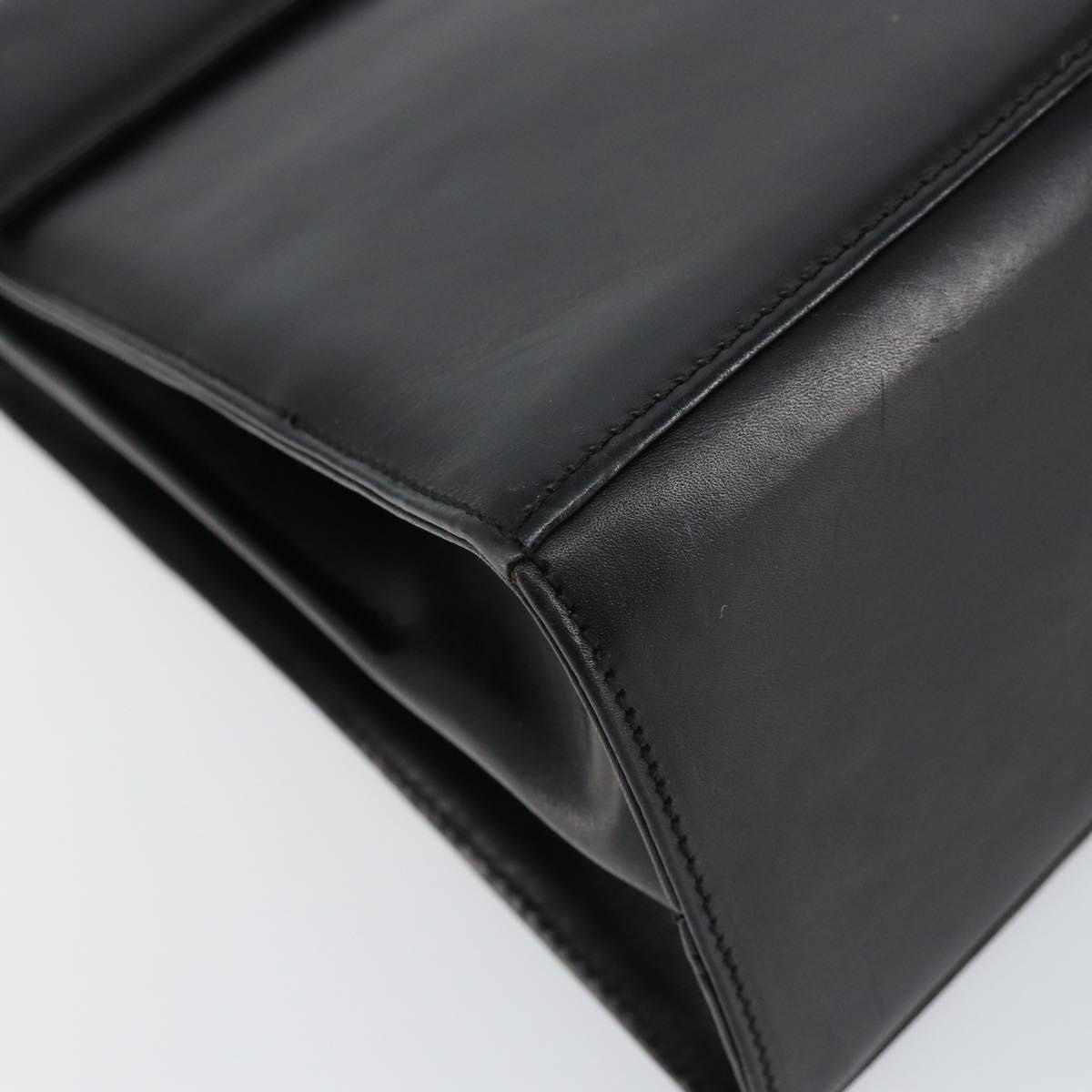 Salvatore Ferragamo Gancini Convertible Top Handle Bag Leather, BLACK, LEATHER, Handbag