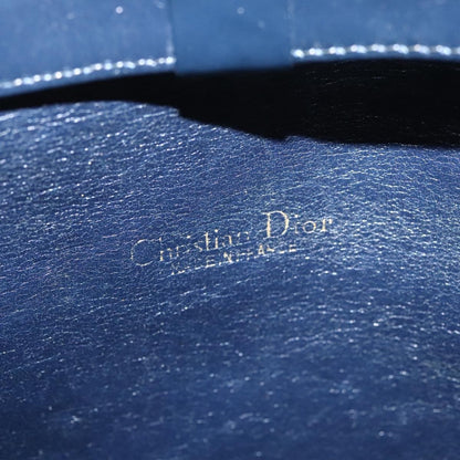 Christian Dior Vintage Trotter Shoulder Bag Canvas, NAVY, CANVAS, Shoulder bag