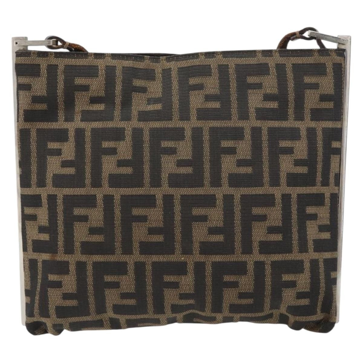 Fendi Vintage shoulderbag Canvas, BROWN, CANVAS, Shoulder bag