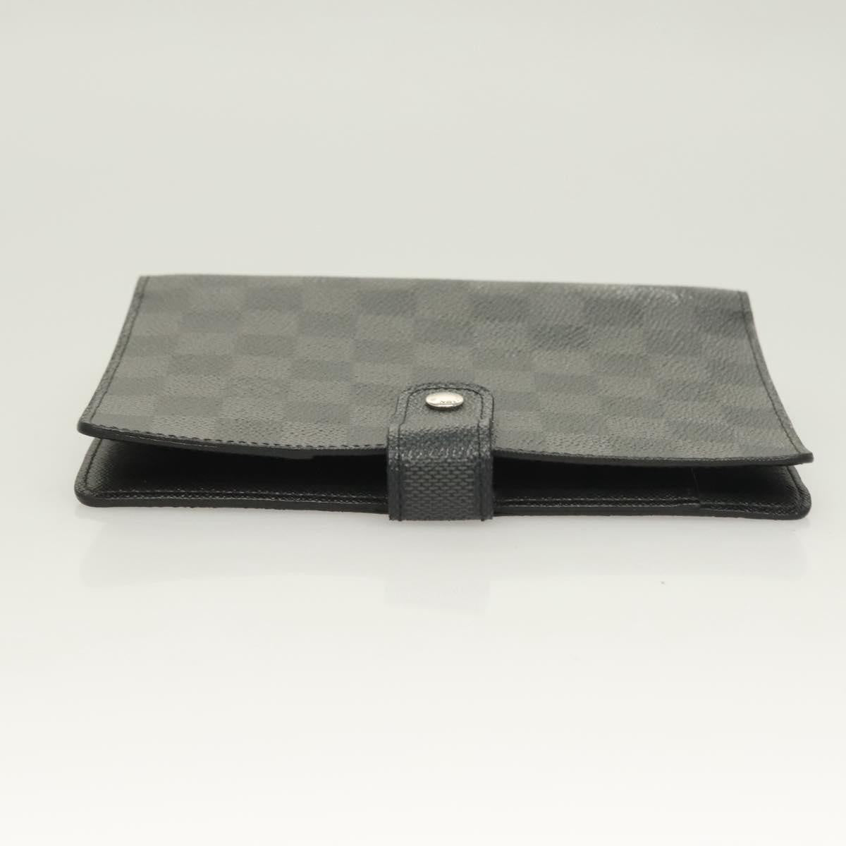 Louis Vuitton Agenda Cover Damier Azur, BLACK, CANVAS, Toiletry Case