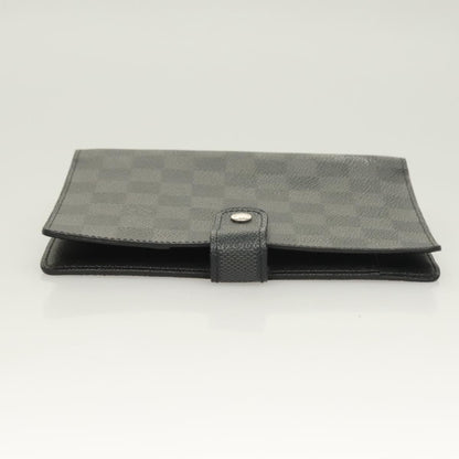Louis Vuitton Agenda Cover Damier Azur, BLACK, CANVAS, Toiletry Case