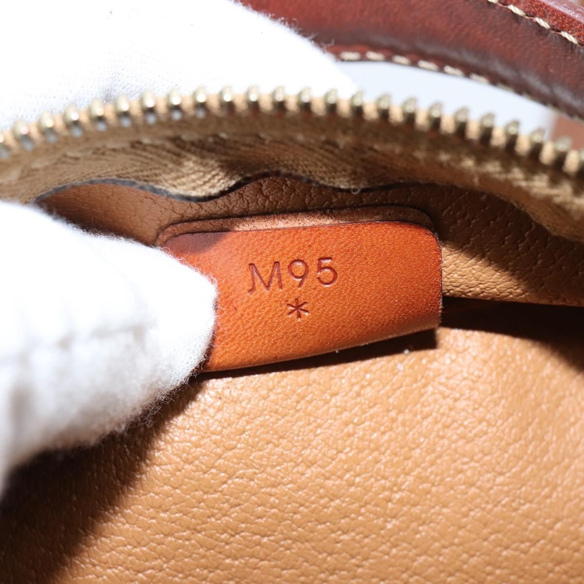 Celine Vintage Macadam Shoulder Bag Canvas, BROWN, CANVAS, Shoulder bag