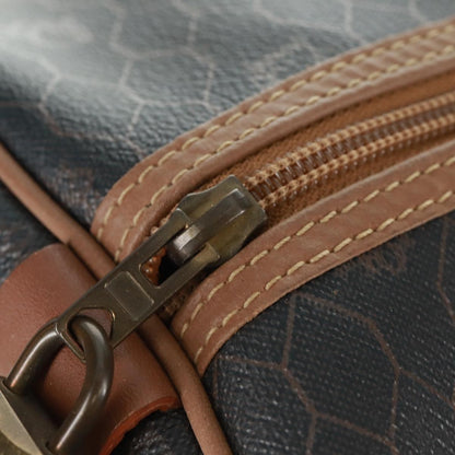 Christian Dior Vintage Honeycomb Boston bag Canvas and Leather, BLACK, CANVAS, Travel bag