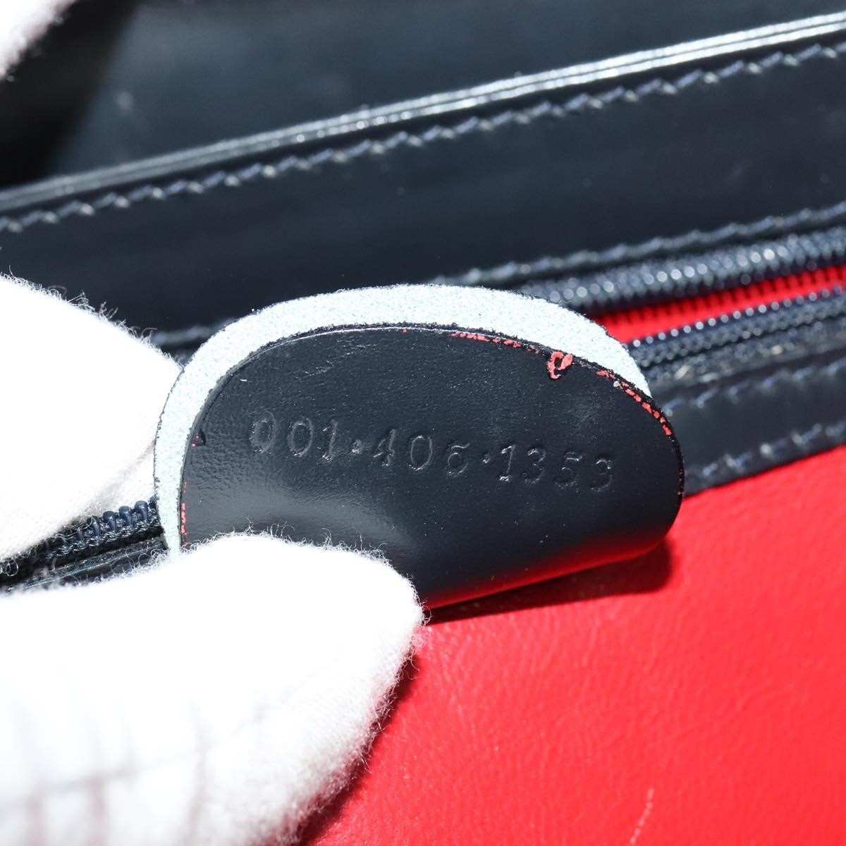 Gucci Vintage Flap Crossbody Bag Leather, NAVY, LEATHER, Shoulder bag