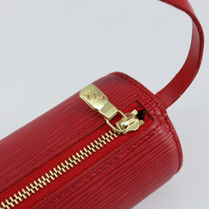 Louis Vuitton Soufflot Pochette Epi Leather, RED, LEATHER, Clutche & pouche