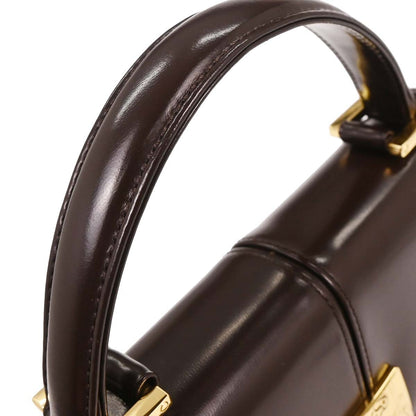 Saint Laurent Vintage Handbag Leather, BROWN, LEATHER, Handbag