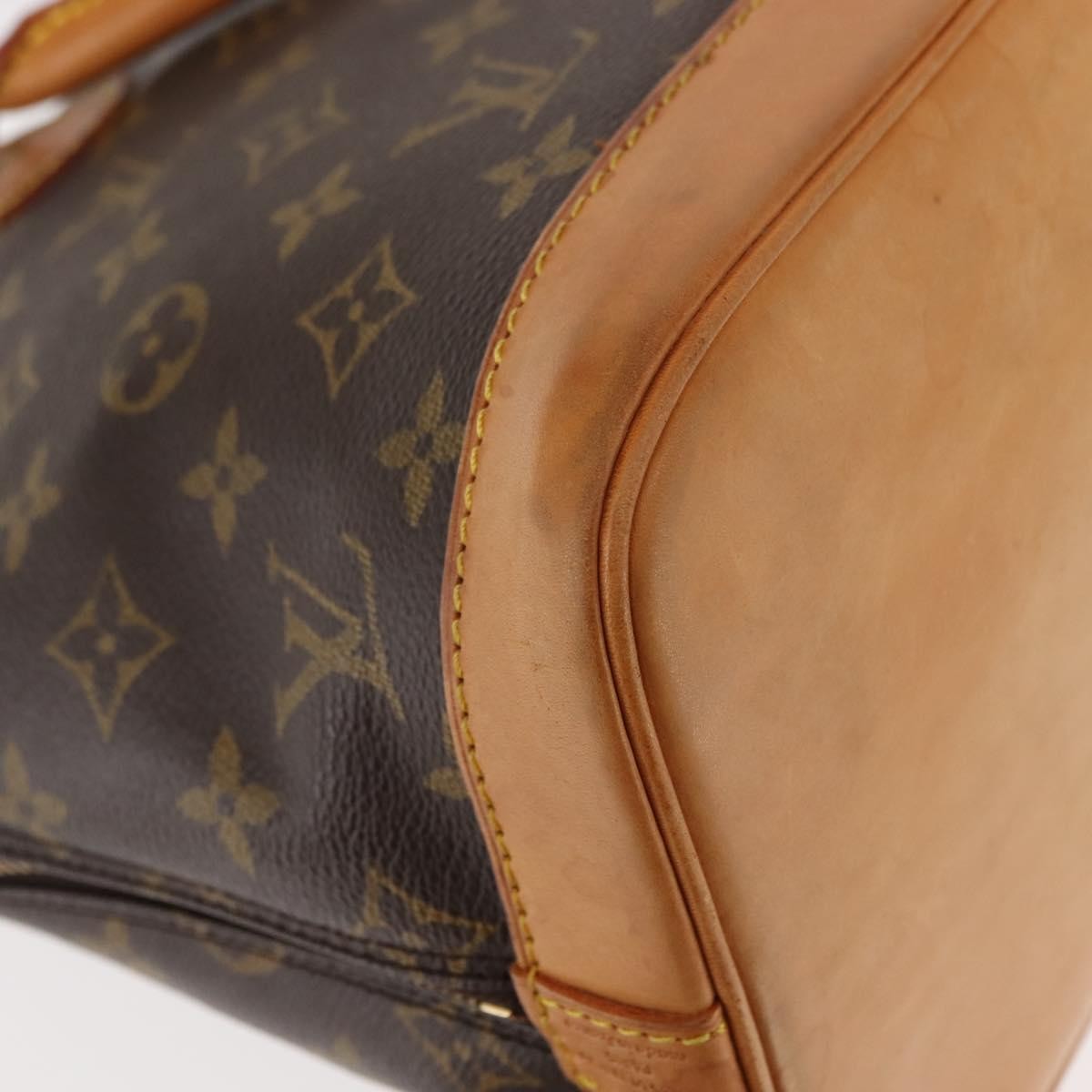 Louis Vuitton Alma Handbag Monogram Canvas, BROWN, CANVAS, Handbag