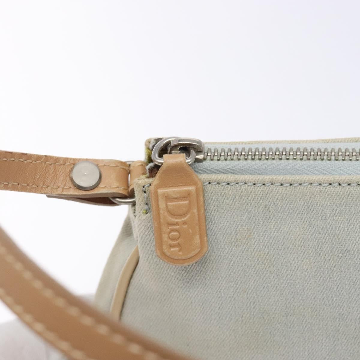 Christian Dior Vintage Saddle Bag Denim, BLUE, DENIM_JEANS, Shoulder bag