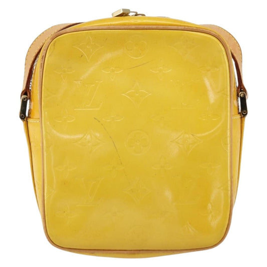 Louis Vuitton Wooster Handbag Monogram Vernis, YELLOW, PATENT_LEATHER, Shoulder bag