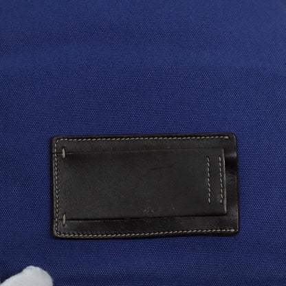 Prada Logo Backpack Canvas, BLUE, CANVAS, Backpack