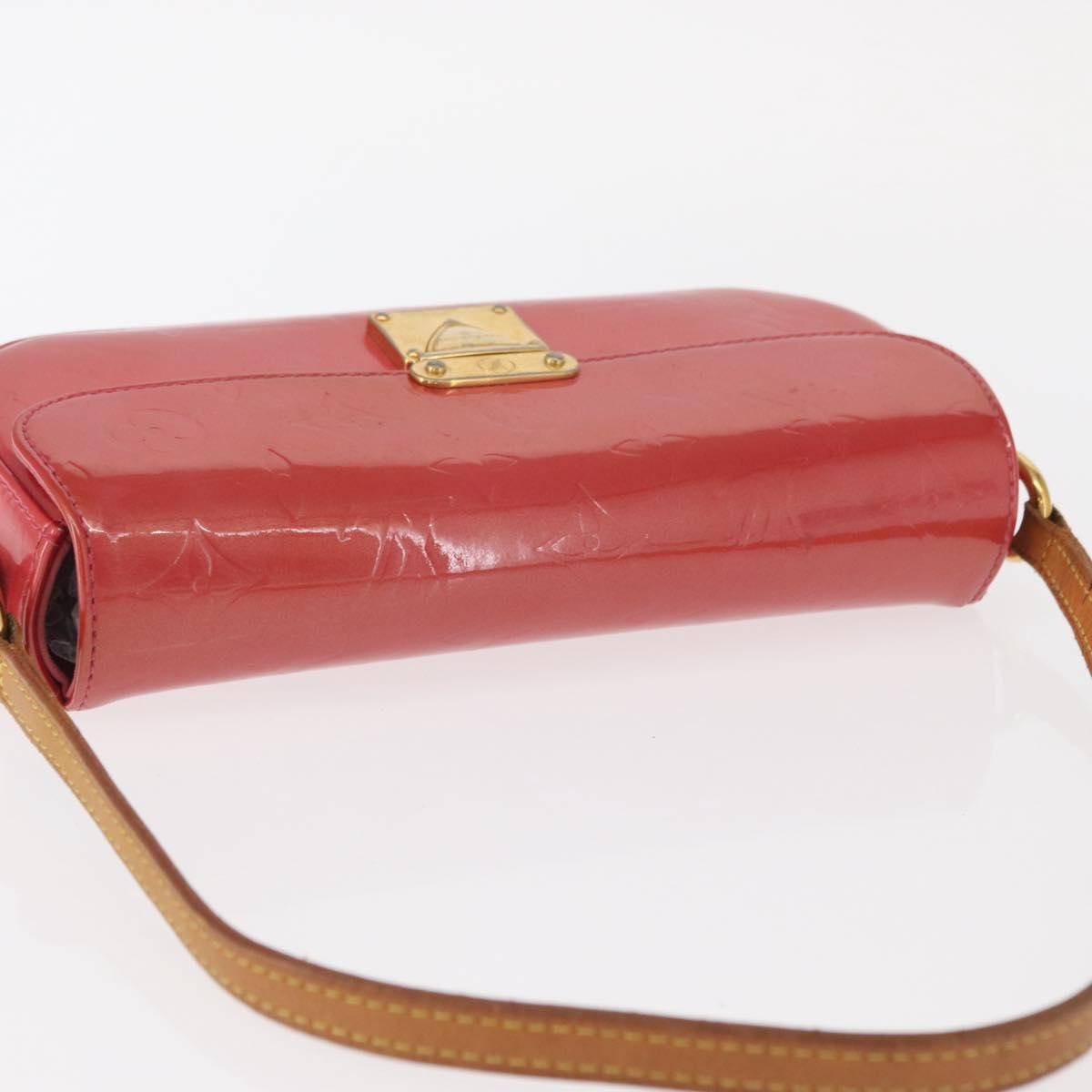 Louis Vuitton Malibu Street Handbag Monogram Vernis, RED, PATENT_LEATHER, Clutche & pouche
