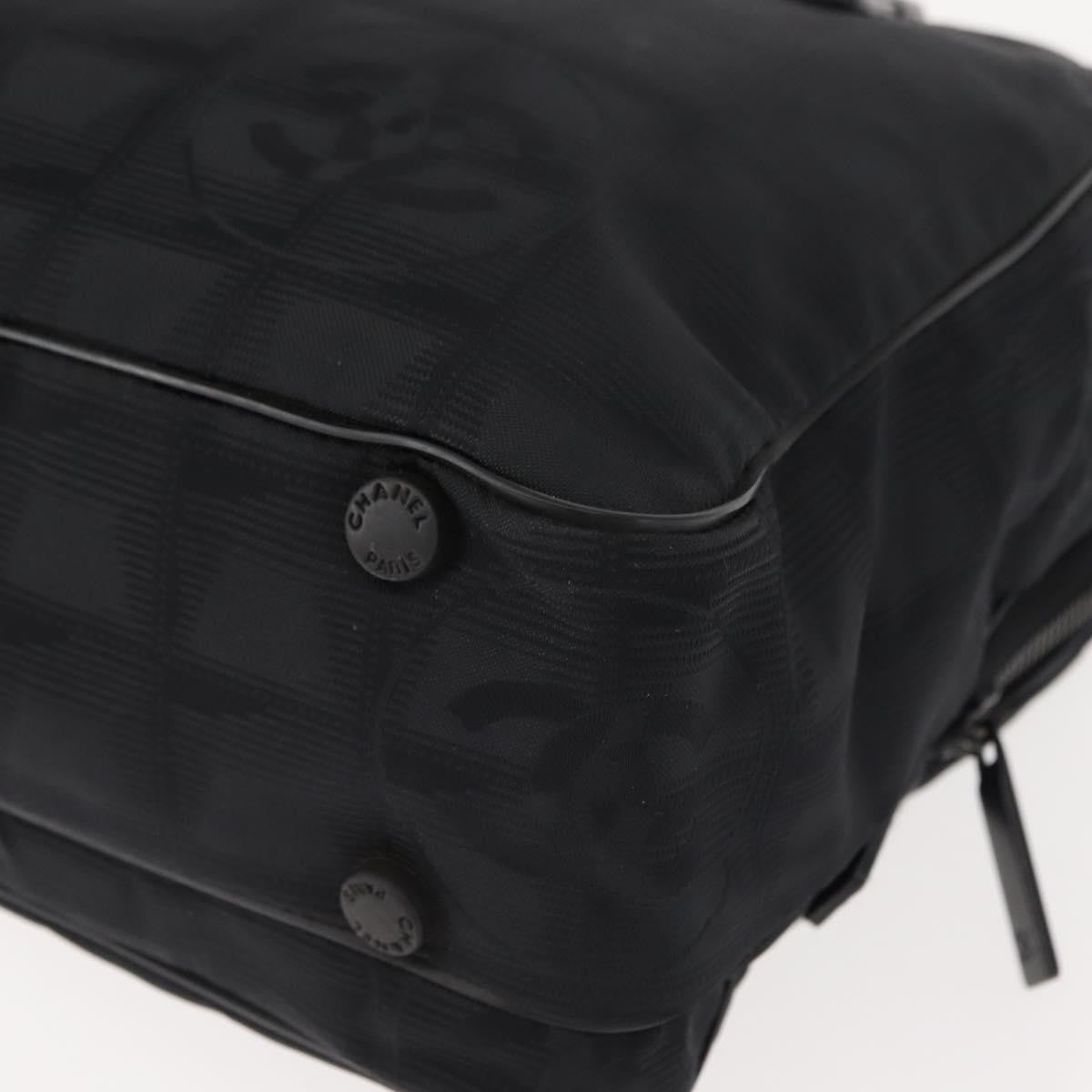 Chanel Travel Line Convertible Satchel Nylon, BLACK, NYLON, Handbag