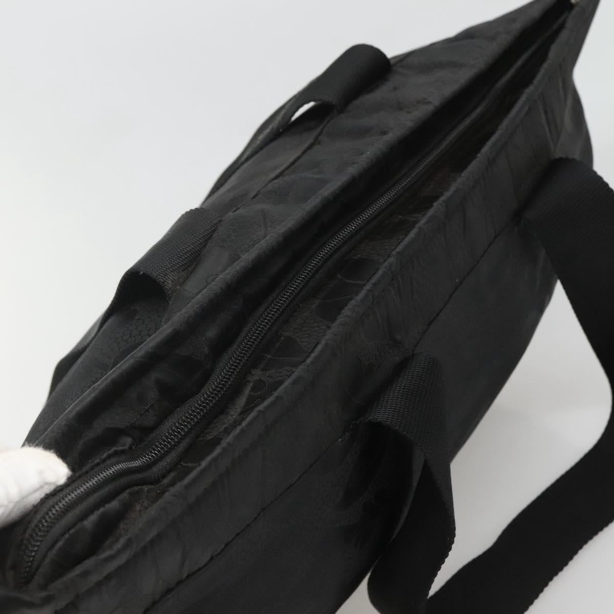 Versace Vintage Tote Nylon, BLACK, NYLON, Tote bag