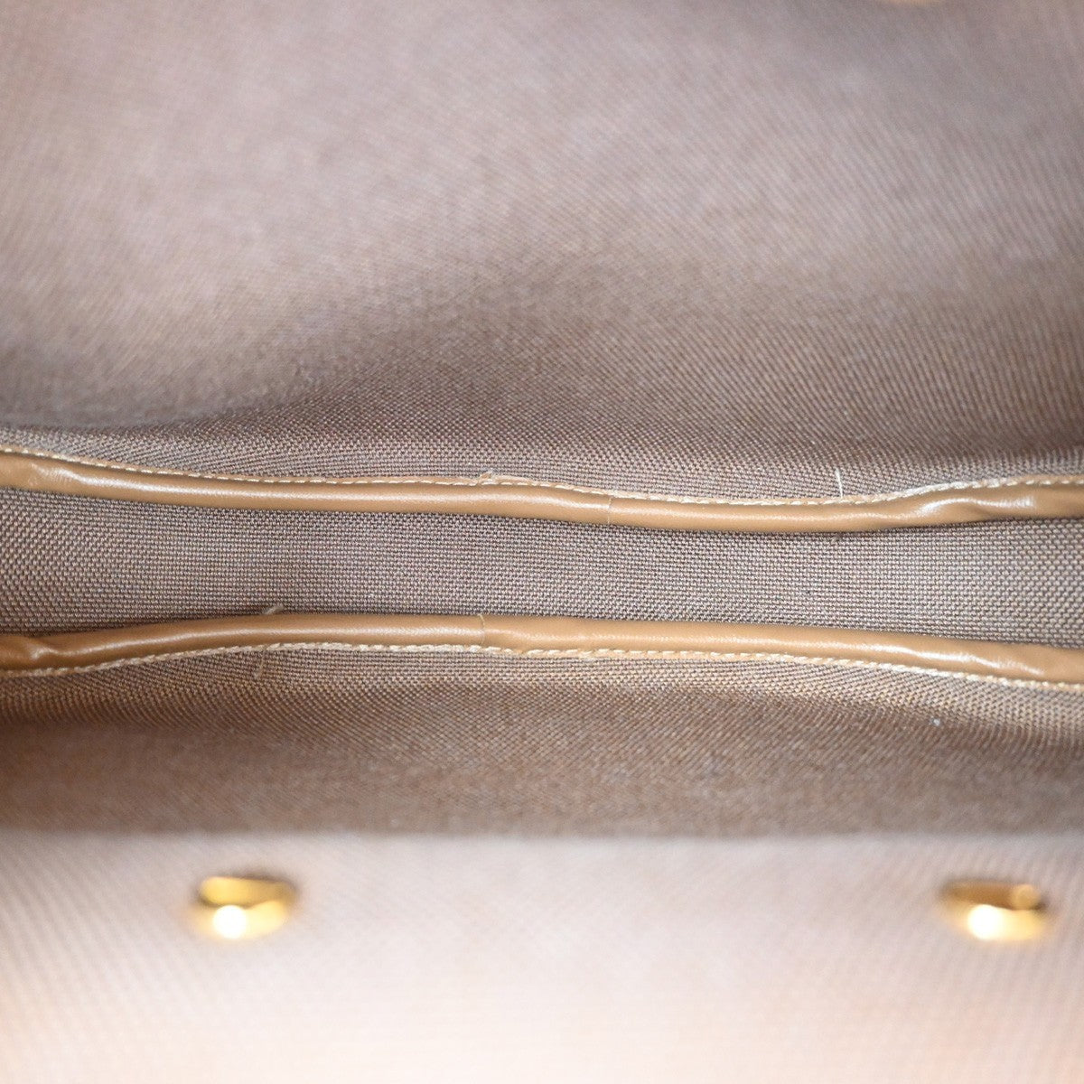 Christian Dior Vintage Honeycomb Shoulder Bag Canvas and Leather, BEIGE, CANVAS, Shoulder bag