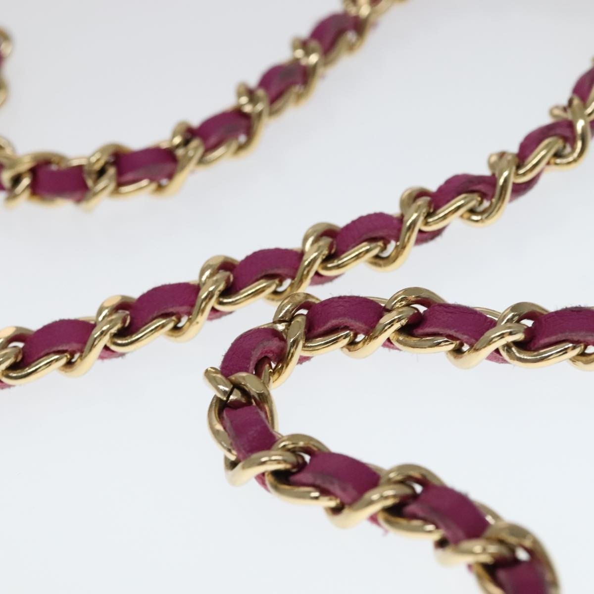 Chanel Chain Cigarette Case Leather, PINK, LEATHER, Clutche & pouche