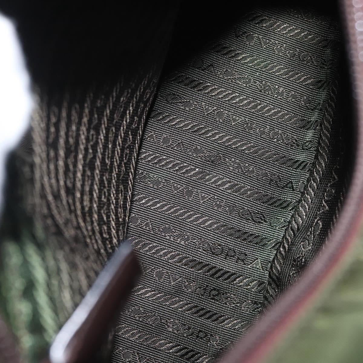 Prada Vintage Handbag Tessuto, KHAKI, NYLON, Handbag