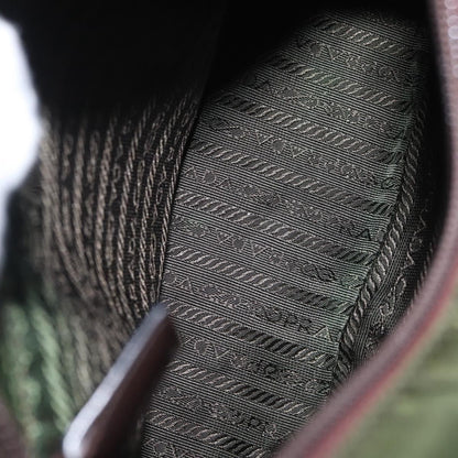 Prada Vintage Handbag Tessuto, KHAKI, NYLON, Handbag