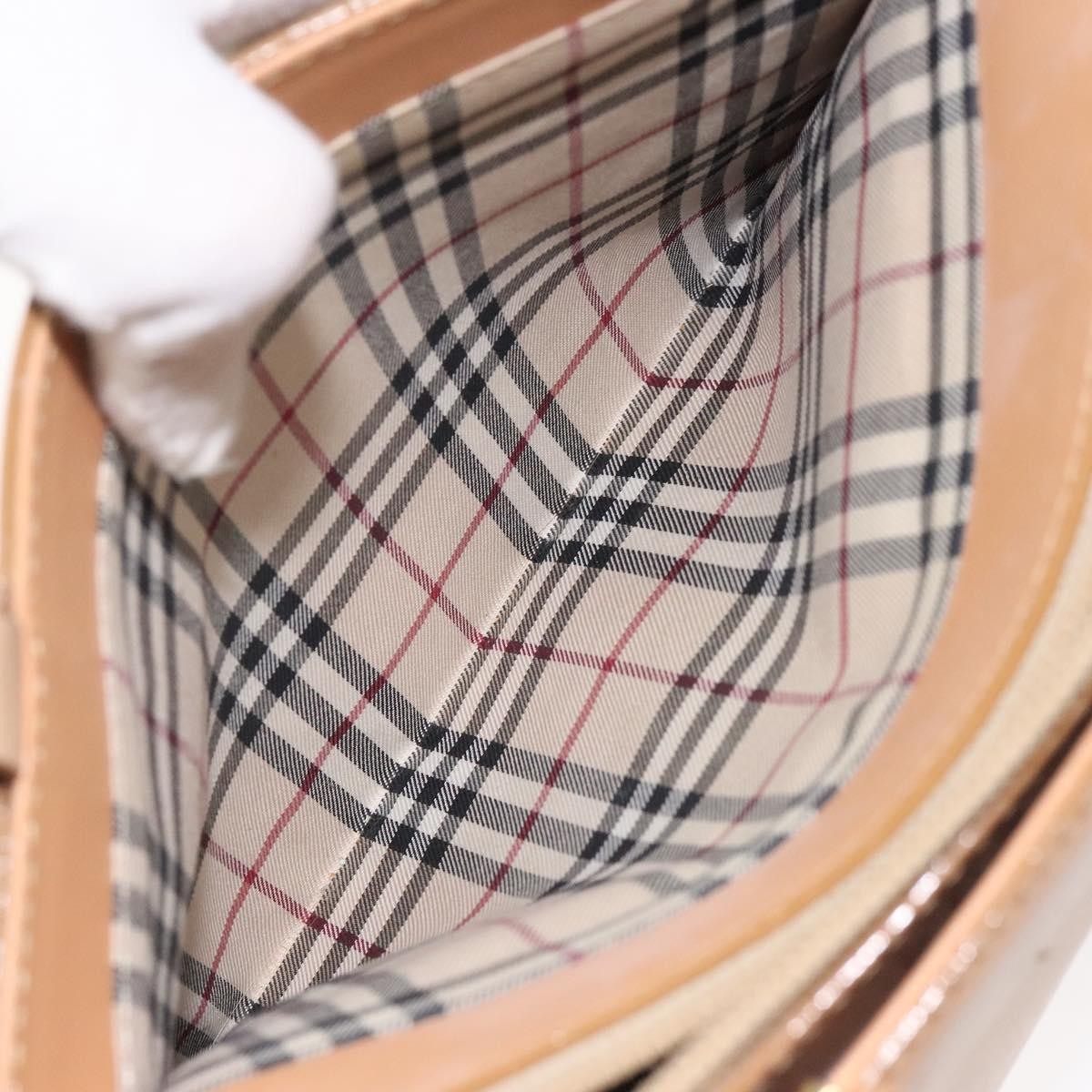 Burberry Vintage Handbag Leather, BEIGE, LEATHER, Handbag