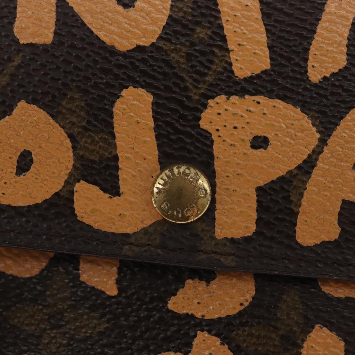 Louis Vuitton Vintage Sarah Wallet Monogram Canvas, ORANGE, CANVAS, Wallets