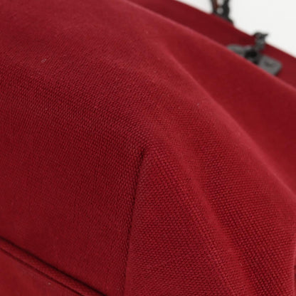 Bottega Veneta Double Chain Tote Canvas, RED, CANVAS, Tote bag