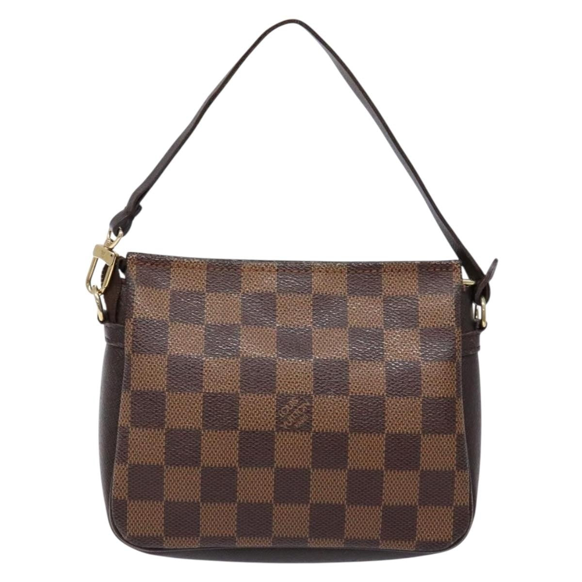 Louis Vuitton Trousse Make Up Bag Damier, BROWN, CANVAS, Clutche & pouche