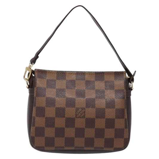 Louis Vuitton Trousse Make Up Bag Damier, BROWN, CANVAS, Clutche & pouche