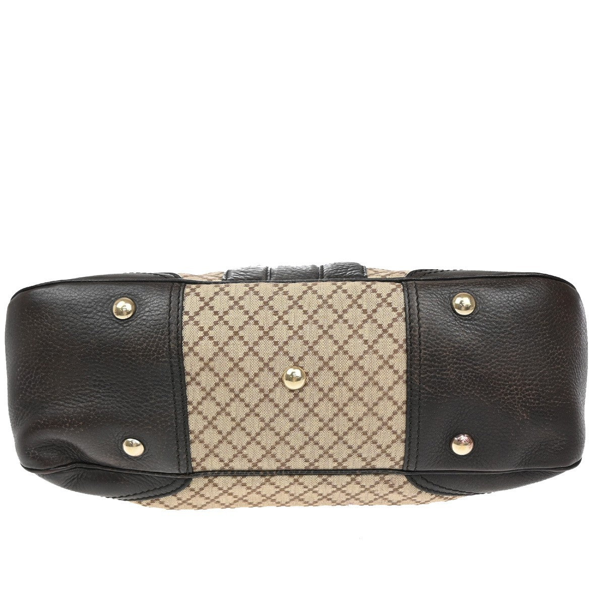 Gucci Vintage Wristlet Clutch Leather, BROWN, CANVAS, Clutche & pouche