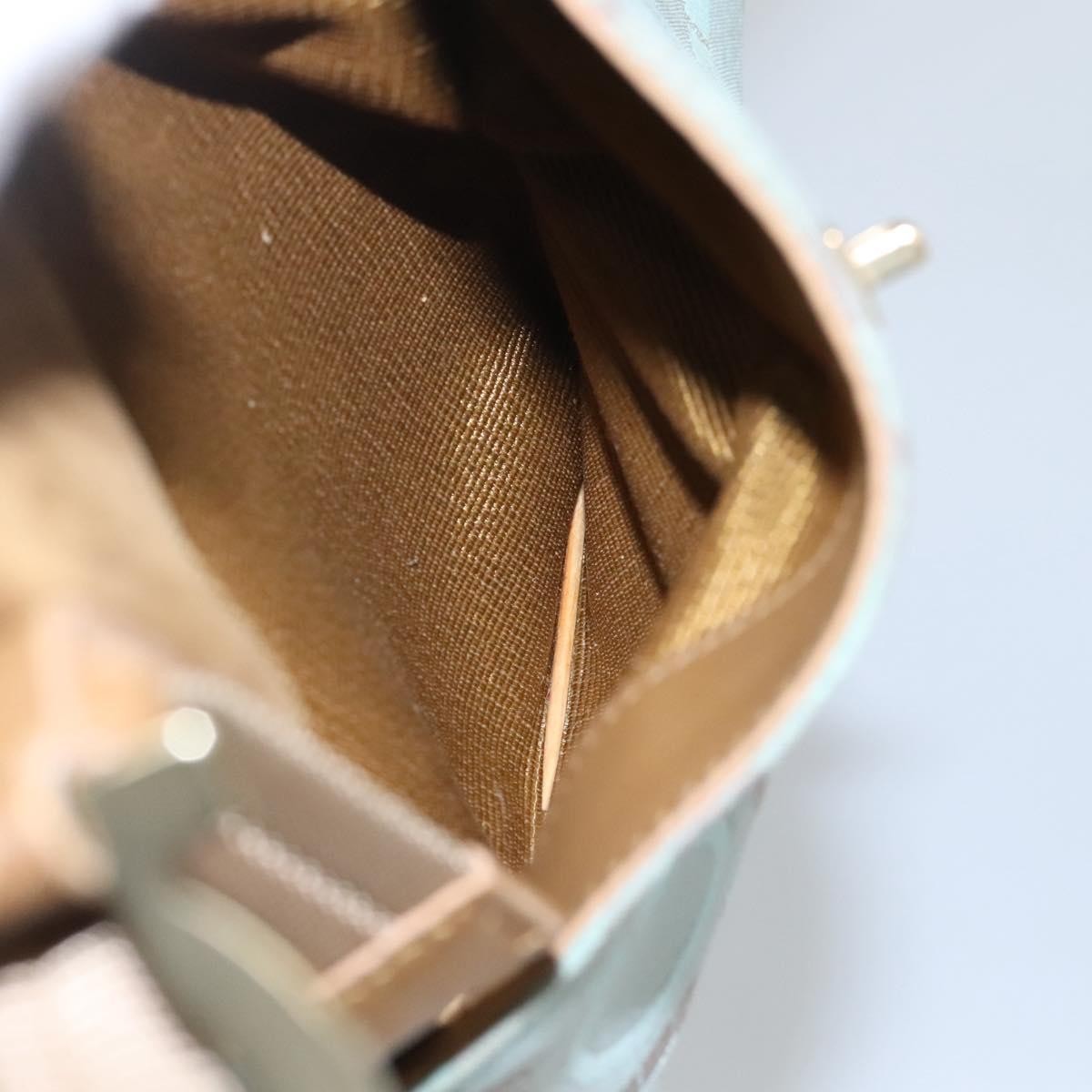 Salvatore Ferragamo Gancini Shoulder Bag Canvas, BLUE, CANVAS, Shoulder bag