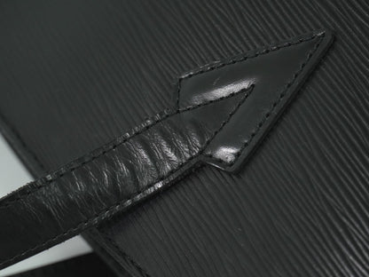 Louis Vuitton Saint Jacques Handbag Epi Leather, BLACK, LEATHER, Tote bag