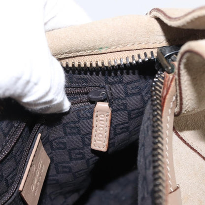 Gucci Vintage Handbag Suede, BEIGE, SUEDE, Handbag