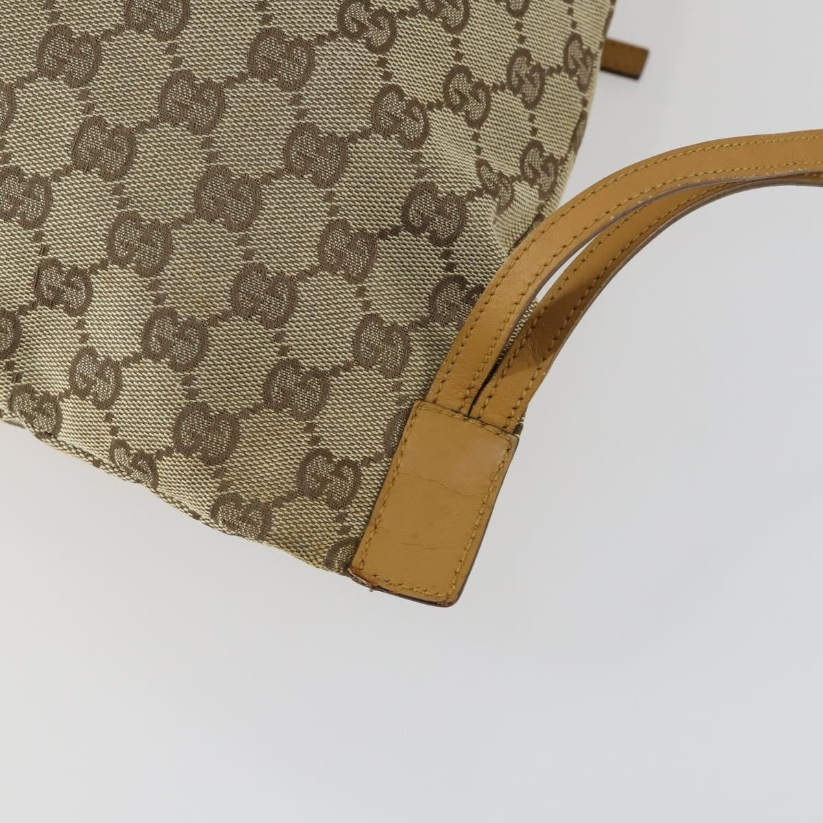 Gucci Drawstring Backpack GG Canvas, BEIGE, CANVAS, Backpack