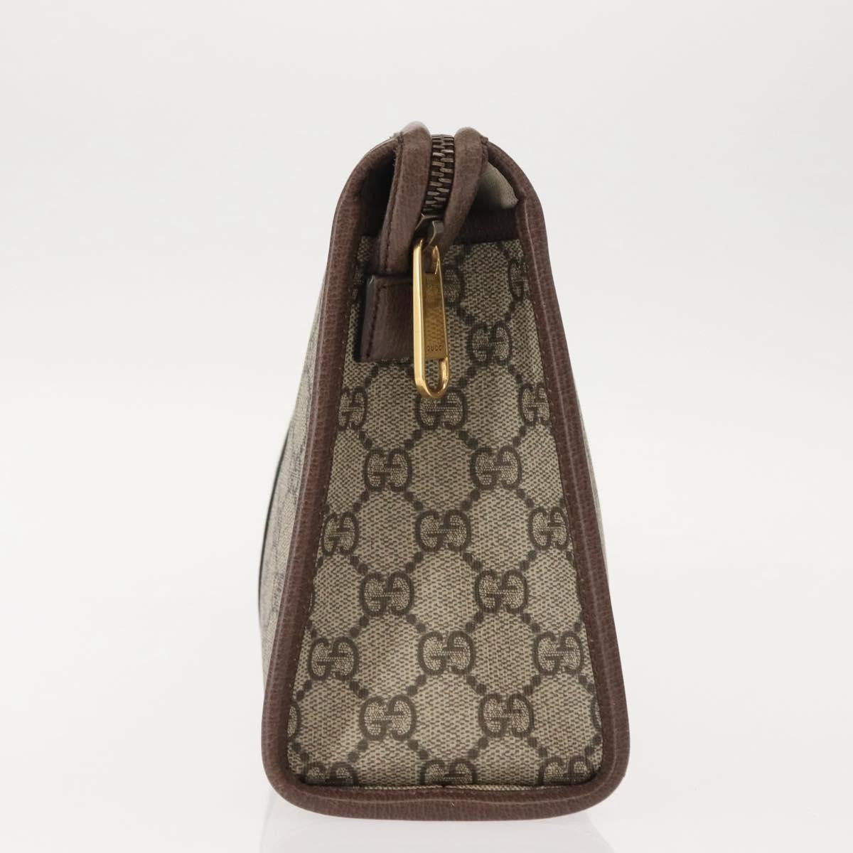 Gucci Ophidia Pouch GG Coated Canvas, BEIGE, CANVAS, Clutche & pouche