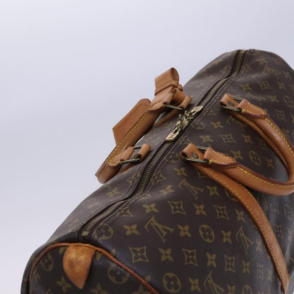 Louis Vuitton Keepall Bag Monogram Canvas, BROWN, CANVAS, Travel bag