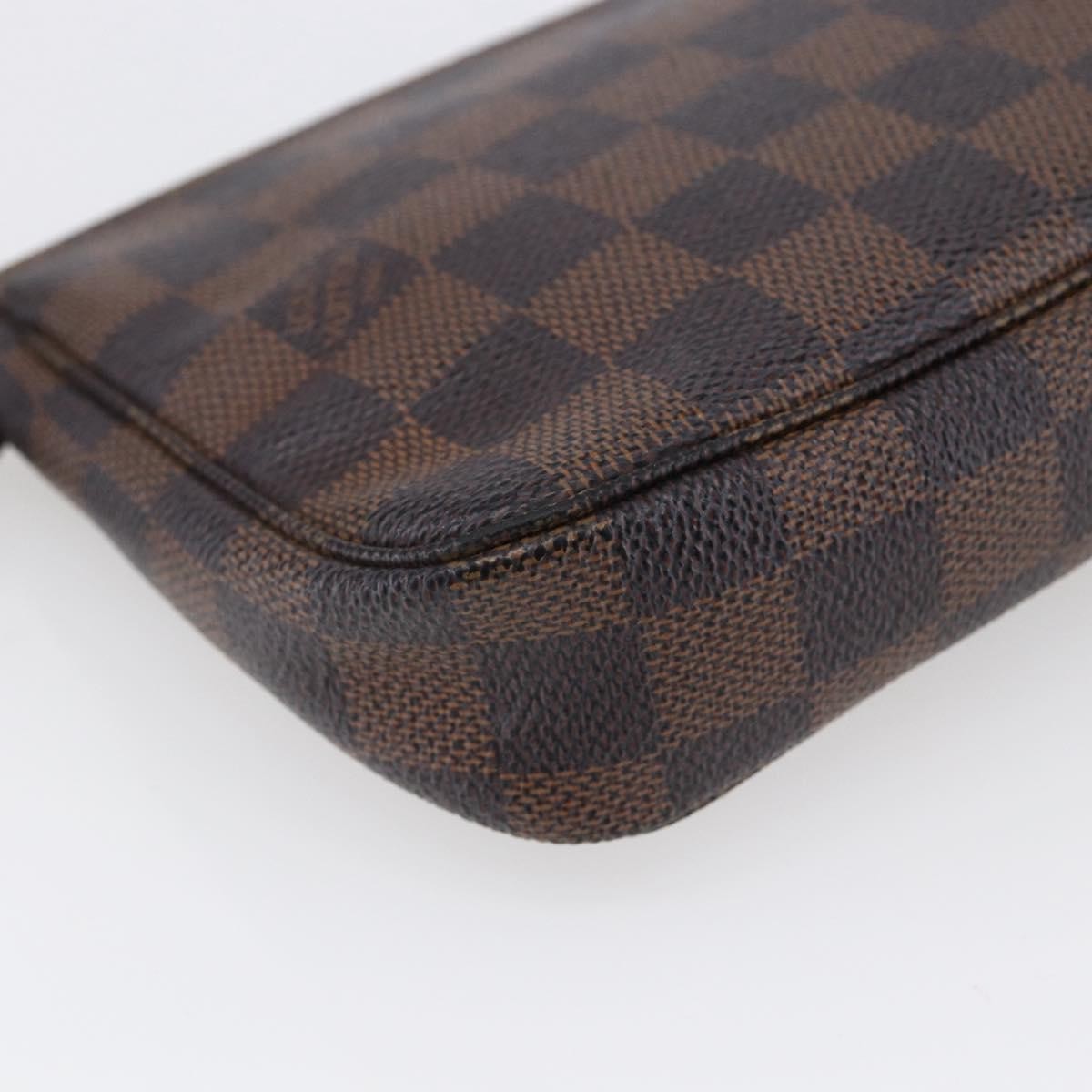 Louis Vuitton Pochette Accessoires Damier, BROWN, CANVAS, Clutche & pouche