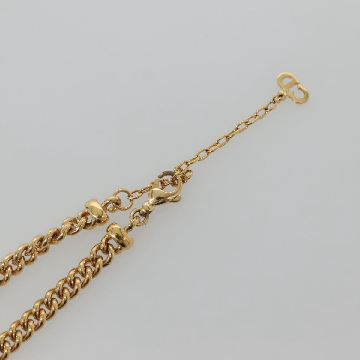 Christian Dior CD Pendant Necklace Gold-plated, GOLD, METAL, Necklace