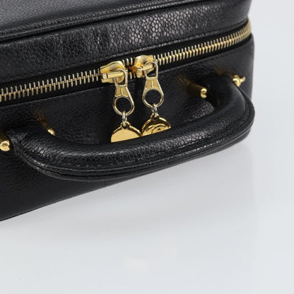Chanel Vintage Timeless Zip Around Vanity Case Caviar, BLACK, LEATHER, Clutche & pouche