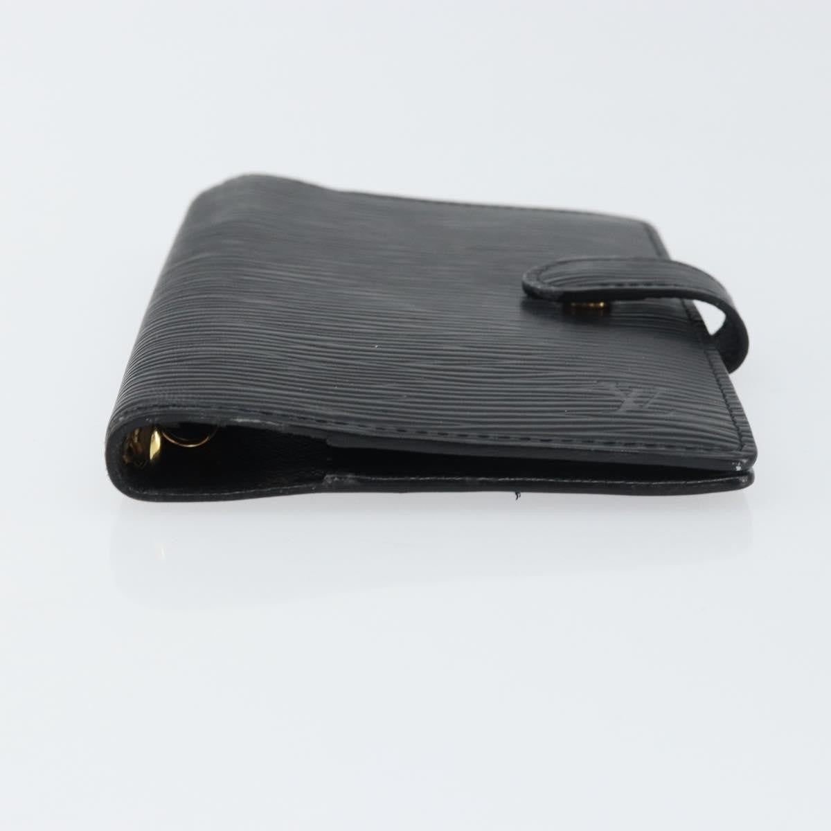 Louis Vuitton Agenda Cover Epi Leather, BLACK, LEATHER, Wallets