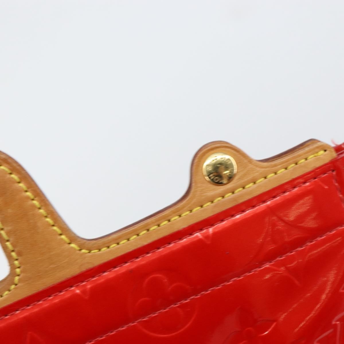 Louis Vuitton Stanton Handbag Monogram Vernis, RED, PATENT_LEATHER, Tote bag