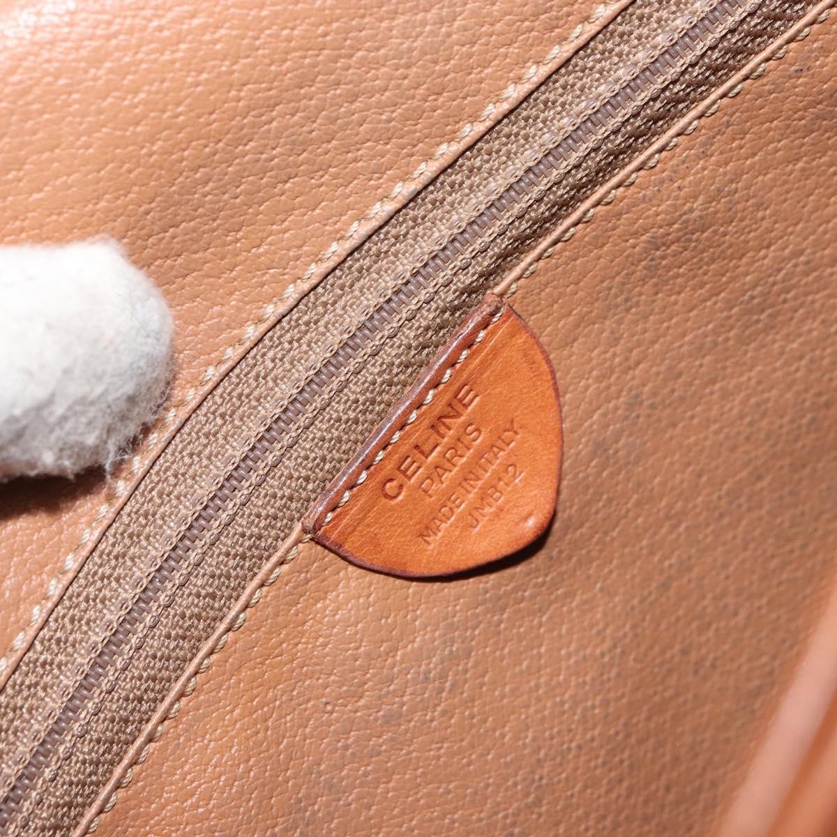 Celine Macadam Shoulder Bag PVC Leather, BROWN, PVC, Shoulder bag