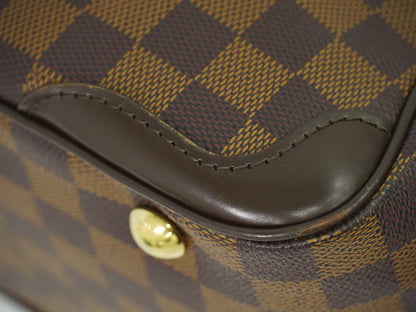 Louis Vuitton Verona Handbag Damier, BROWN, CANVAS, Handbag