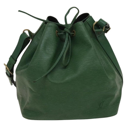 Louis Vuitton Petit Noe Handbag Epi Leather, GREEN, LEATHER, Shoulder bag