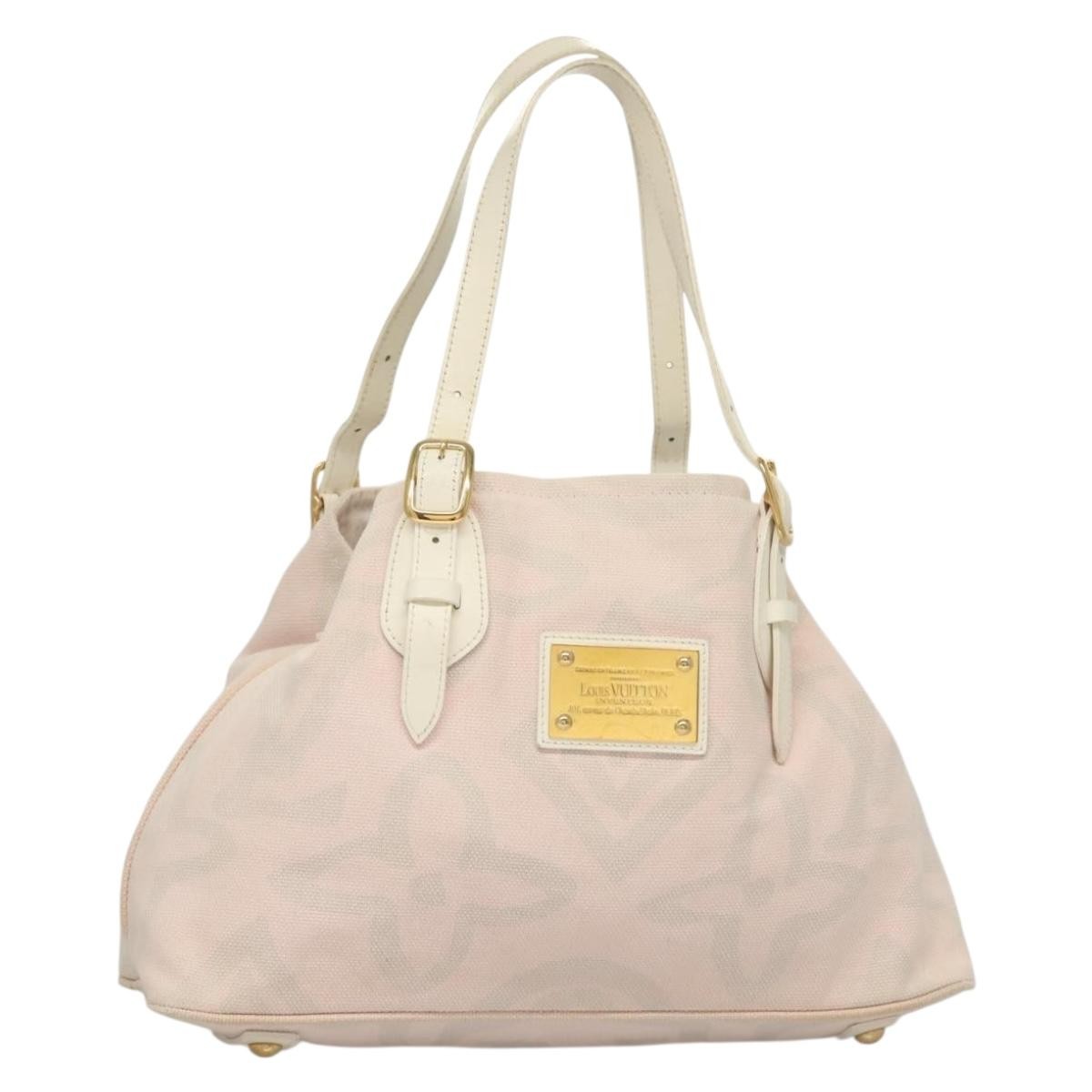 Louis Vuitton Tahitienne Cabas Canvas, PINK, CANVAS, Tote bag