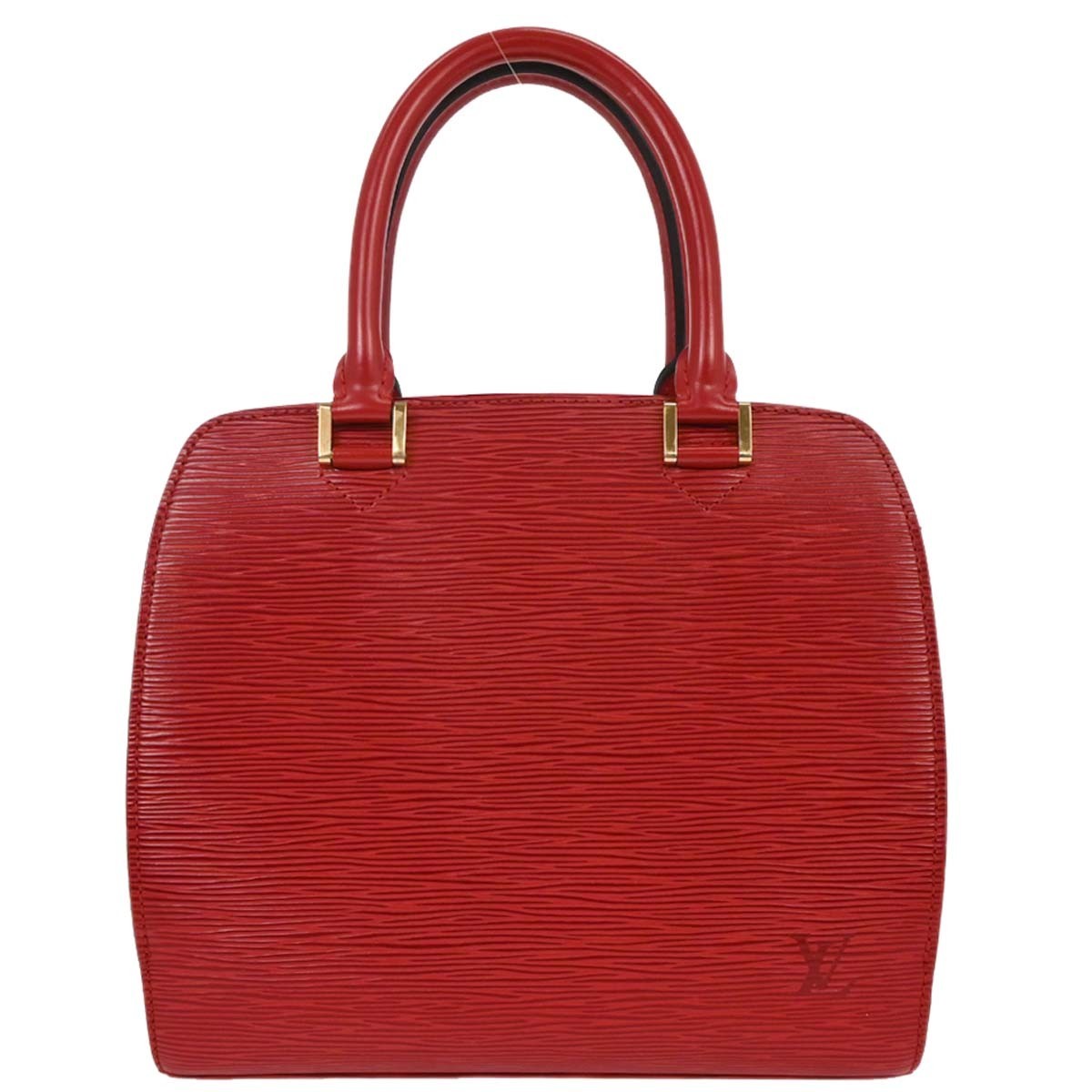 Louis Vuitton Pont Neuf Handbag Epi Leather, RED, LEATHER, Handbag