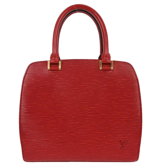 Louis Vuitton Pont Neuf Handbag Epi Leather, RED, LEATHER, Handbag