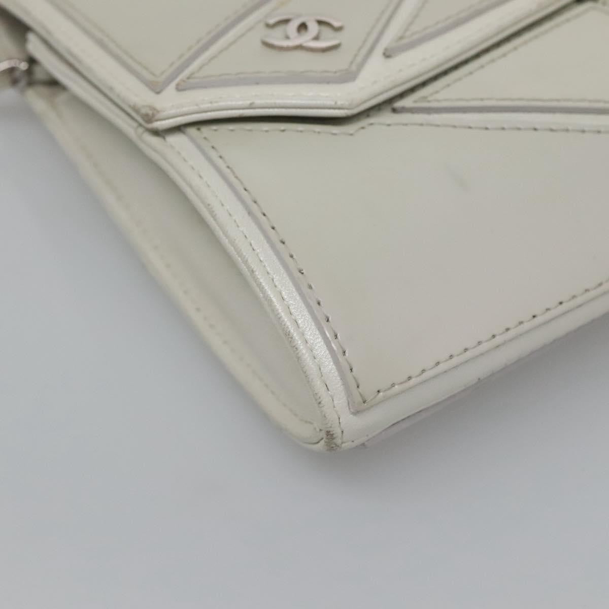 Chanel Midnight Swim Clutch Leather, GRAY, LEATHER, Clutche & pouche