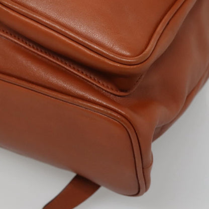 Gucci Vintage Bamboo Backpack Leather, BROWN, LEATHER, Backpack